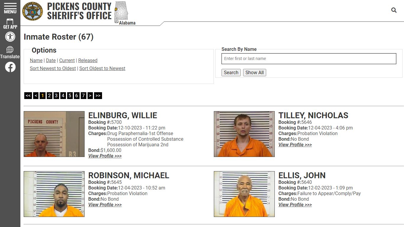 Inmate Roster - Pickens County Alabama Sheriff's Office